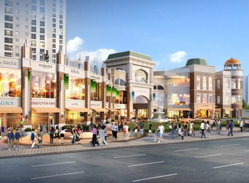 광교 중흥S클래스 어뮤즈스퀘어 상가 조감도