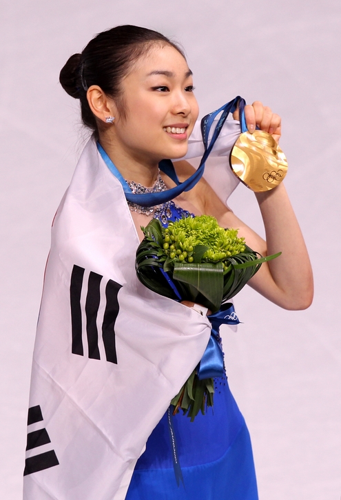 `2015 소치 올림픽` 여자 싱글 피겨스케이팅에서 우승한 김연아 [중앙포토]