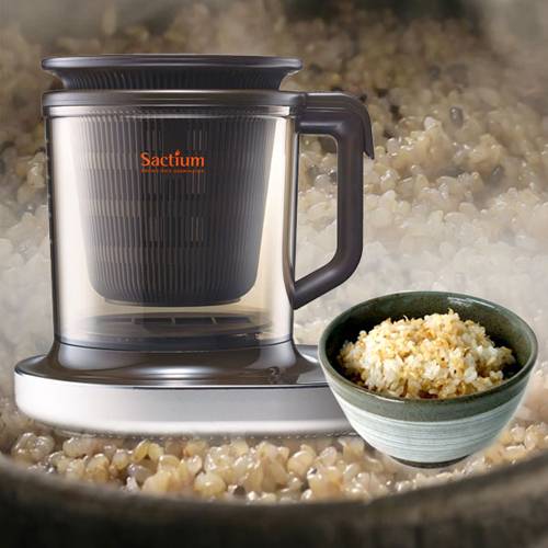 ▲ 집에서 현미를 발아해 먹는 `싹틔움 현미발아기`