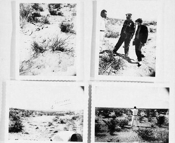 UFO가 발견된 장소를 촬영한 사진. 사진=CIA,미정부아카이브