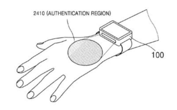 삼성전자가 손등 정맥부위를 인식해 본인인증을 해 주는 스마트시계에 대한 특허를 출원했다. 이는 기존 지문인식센서방식 기기처럼 본인인증을 하는 데 사용된다. 사진=미특허청