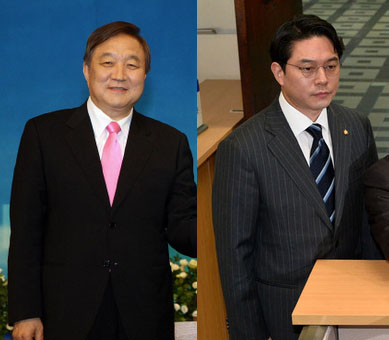 정대철 전 의원과 아들 정호준 의원.