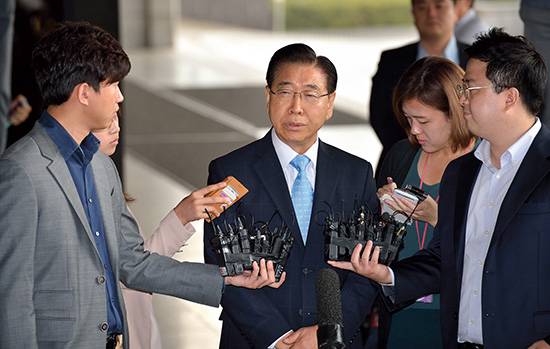 ⓒ시사IN 조남진 : 2015년 9월3일 정준양 전 포스코 회장이 조사를 받기 위해 서울중앙지검에 출석했다.