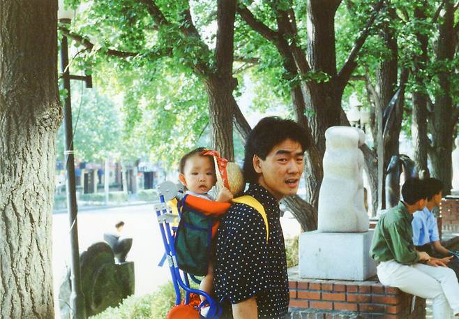 김광석과 딸 서연.