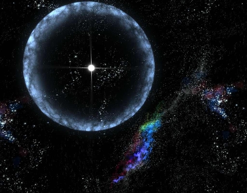 중성자별 상상도. 별이 진화한 뒤 마지막에 남는 것으로 크기는 작지만 밀도가 매우 높은 것으로 알려졌다./위키미디어제공
