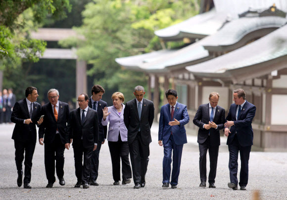 G7 정상 첫 일정 ‘논란의 이세신궁 방문’