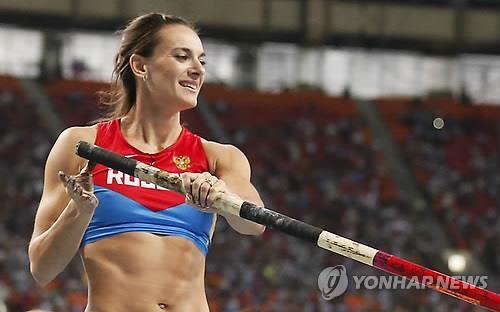 러시아 여자 장대높이뛰기 스타 옐레나 이신바예바(34)