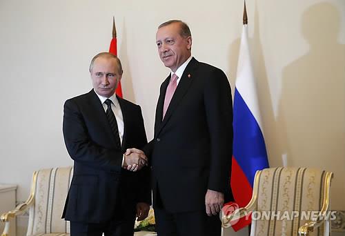 터키 에르도안, 러시아 푸틴과 극적 화해 (EPA=연합뉴스)