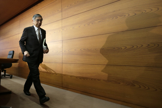 구로다 하루히코 일본은행(BOJ) 총재./사진=블룸버그통신