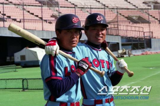 롯데 시절 유두열과 장효조. 스포츠조선