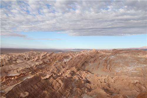 칠레 아타카마 사막 무지개 계곡 일대의 풍경