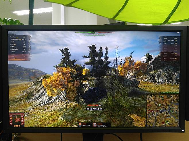 게임을 실행한 모습