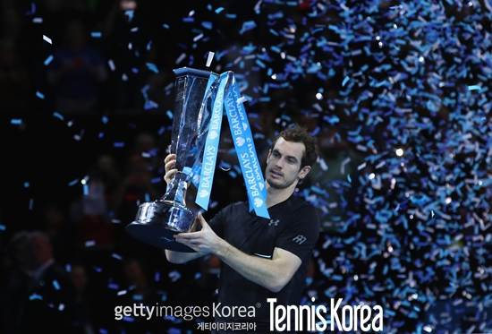 ATP월드투어 파이널 우승으로 연말 세계 1위를 확정 지은 머레이. 사진= GettyImages/이매진스