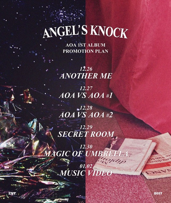 AOA가 첫 정규 앨범 '엔젤스 노크'를 오는 1월 2일 발표한다. © News1star / FNC엔터테인먼트