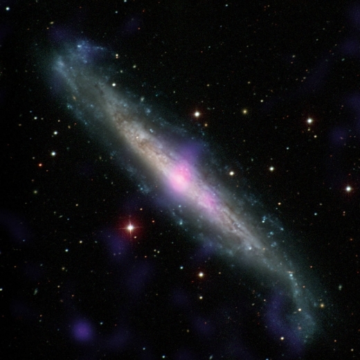 나선 은하 NGC 1448. 그 중심에는 초거대 블랙홀이 숨어있는 것으로 밝혀졌다. - Carnegie-Irvine Galaxy Survey/NASA/JPL-Caltech