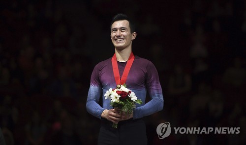 캐나다 피겨선수권대회 남자싱글에서 우승한 패트릭 챈.[AP=연합뉴스 자료사진]