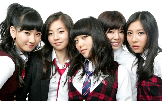 2007년 데뷔 당시 원더걸스. 왼쪽부터 예은, 소희, 선예, 현아, 선미 /사진=스타뉴스