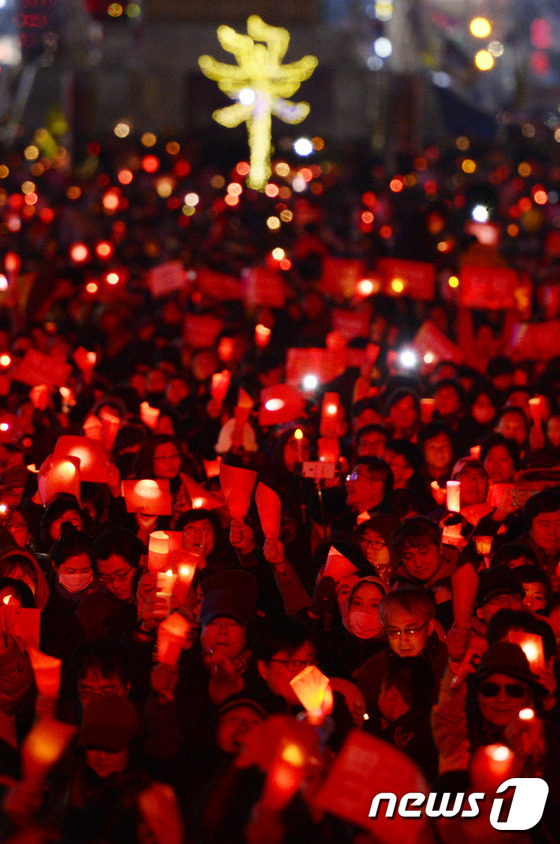 19차 범국민행동의 날 촛불집회. /사진=뉴스1