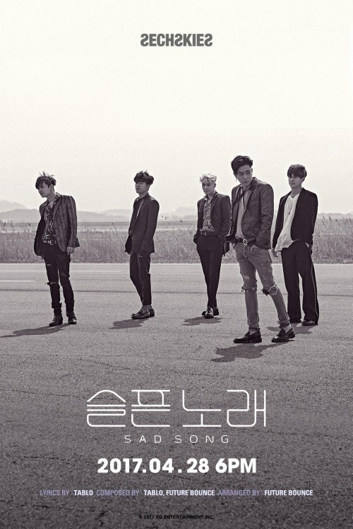 A promotional image for Sechskies’ upcoming release “Sad Song” (YG Entertainment)