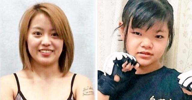 ▲ 24세 야마사키 모모코(왼쪽)와 12세 모모.