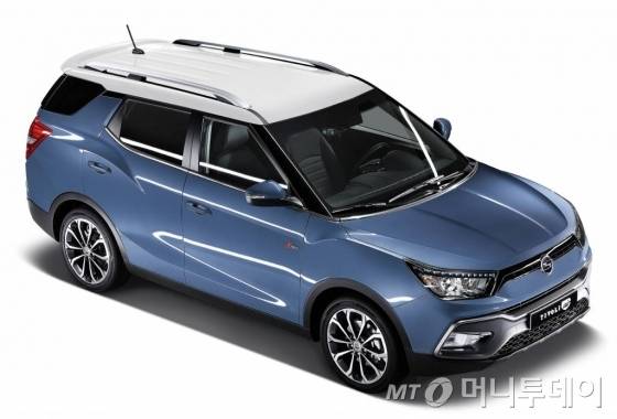 티볼리 에어 가솔린 댄디블루/사진=쌍용자동차