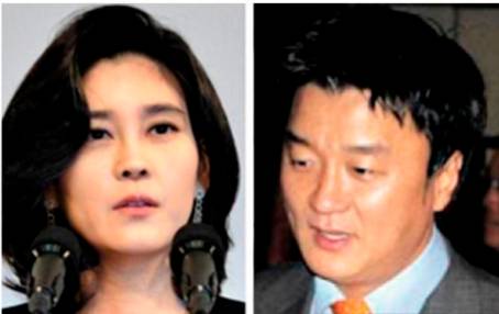 왼쪽은 이부진 호텔신라 사장, 오른쪽은 임우재 전 삼성전기 고문/조선DB