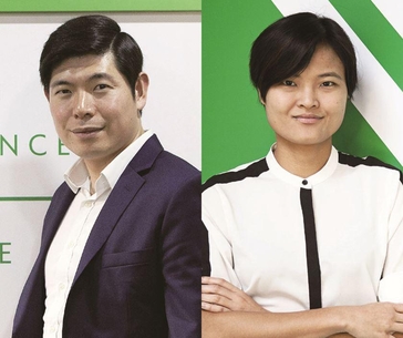 그랩 공동창업자 안소니 탄 CEO(왼쪽)와 탄 후이링 COO./블룸버그