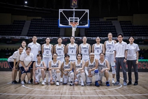 한국 여자농구 대표팀 [FIBA 홈페이지 캡처]