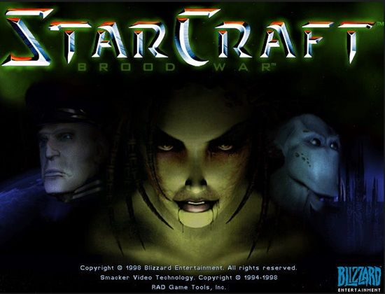 1998년 출시된 스타크래프트.