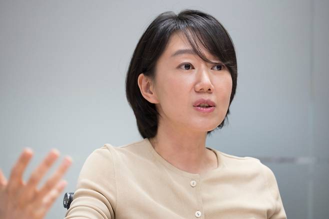 ▲ 미래방송연구소 소속 양윤경 MBC 기자. 사진=이치열 기자