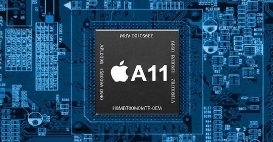 애플이 개발한 A11 칩의 모습 /Wccf테크 캡처