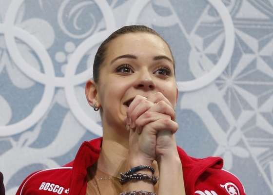 러시아 피겨선수 아델리나 소트니코바.