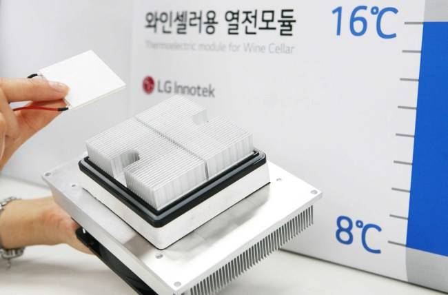 LG Innotek mass produces thermoelectric modules for wine cellars