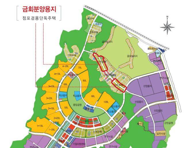 원주기업도시 금회분양 점포겸용주택용지 [사진=원주기업도시 용지분양안내서 캡처]