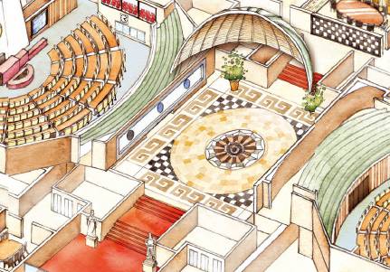 국회의사당내부의 로텐더홀 양옆으로 각종회의실이 있다.[사진=국회]