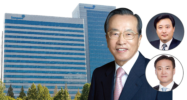 서울 서초구 동원그룹 건물과 김재철 동원그룹 회장, 김남구 한국투자금융지주 부회장(오른쪽 위 사진), 김남정 동원그룹 부회장 © 시사저널 포토