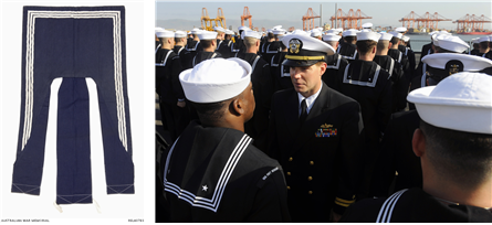 블루-진 컬러 /출처=호주국립박물관(좌), 미 해군(우) 홈페이지