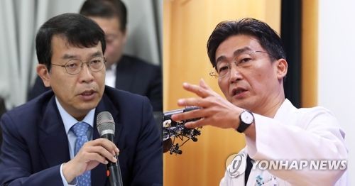 정의당 김종대 의원과 이국종 교수 [연합뉴스 자료사진]