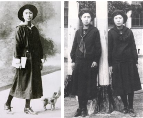 1920년대, 세일러복 교복을 입은 일본 여학생의 모습 /출처=야후재팬