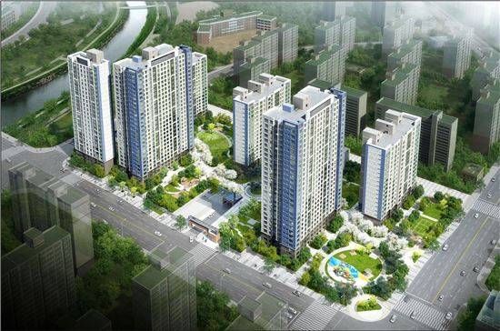 리모델링되는 성남 무지개4단지 조감도