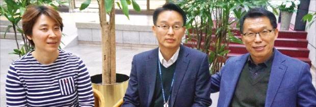 서울지방경찰청 광역수사대 광역1계 소속 남궁선 경사(왼쪽부터), 김회진 경위, 박종환 광역1계장(경정).