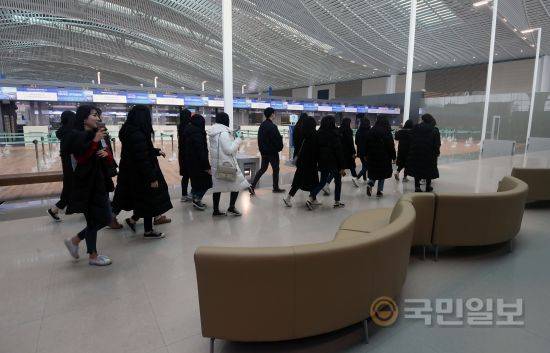 대한항공 '퍼스트클래스' 승객들이 이용하는 A카운터.