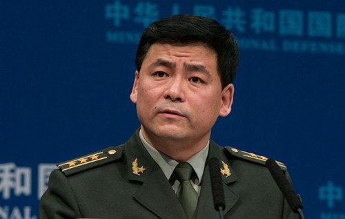 중국 국방부 런궈창 대변인. (사진출처: 중 국방부)