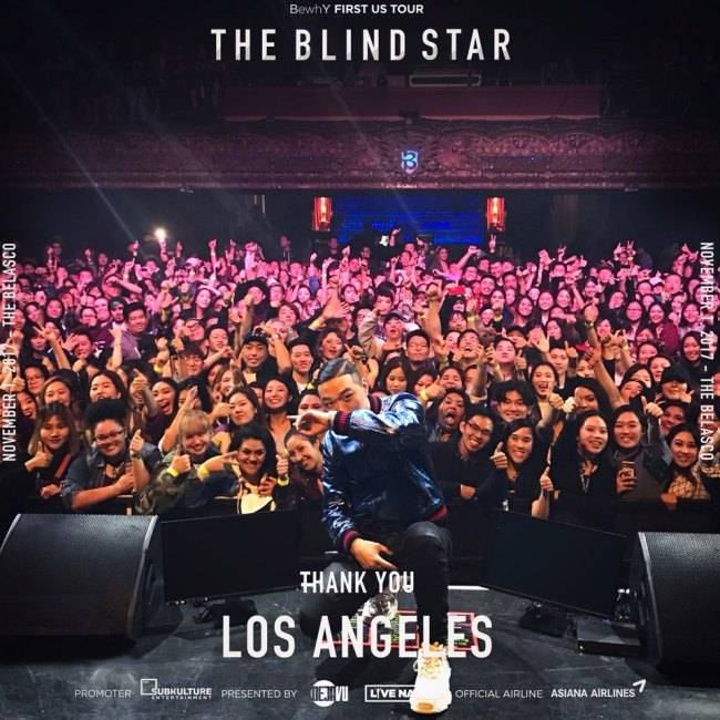 BewhY with fans in L.A. on Nov. 1 last year. (Dejavu Group)