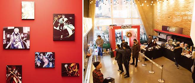 엘소드 카페를 찾은 사람들이 음료수를 주문하고 있다. [지호영 기자]