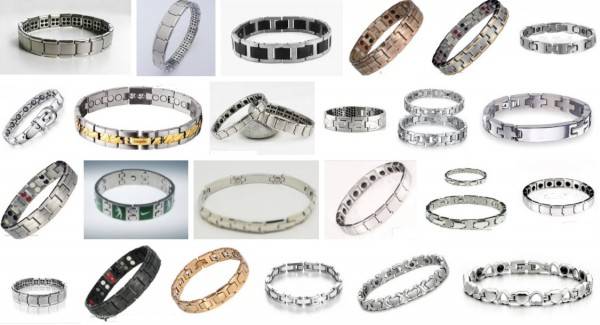 현재 온라인에서 판매 중인 수많은 종류의 게르마늄 팔찌들. - Google 이미지 검색 제공