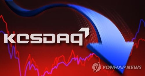 코스닥 하락 (PG)  [제작 조혜인, 최자윤] 일러스트