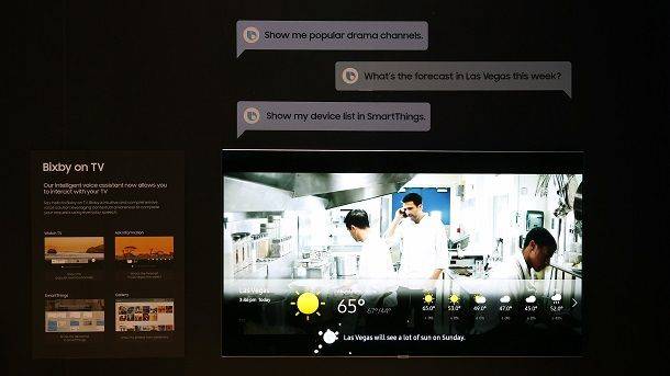 2018년형 삼성 스마트 TV는 빅스비가 적용됐다.(사진=삼성전자)