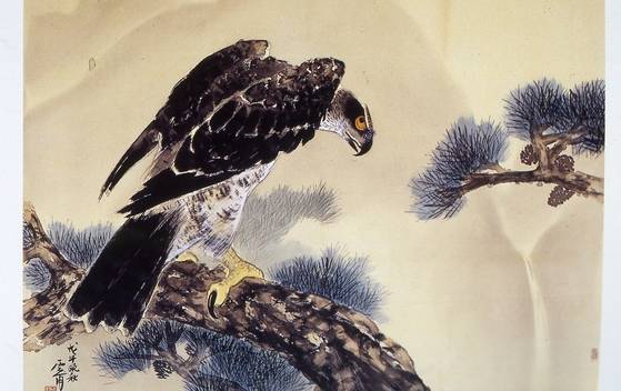 운보 김기창(1913~2001) 동양화가 작품 '독수리'. [중앙 포토]