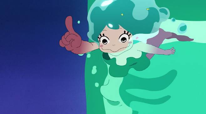 애니메이션 영화 <새벽을 알리는 루의 노래> 중 한 장면. 미디어캐슬 제공